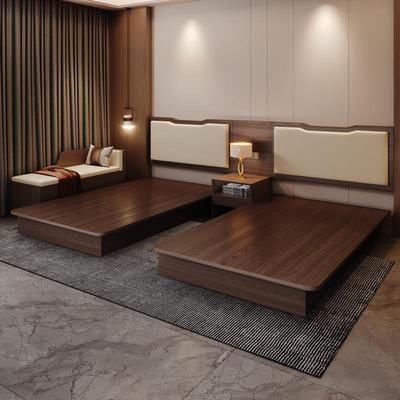 酒店家具标间全套民宿旅馆全季客房公寓定制专用双床五星级宾馆床