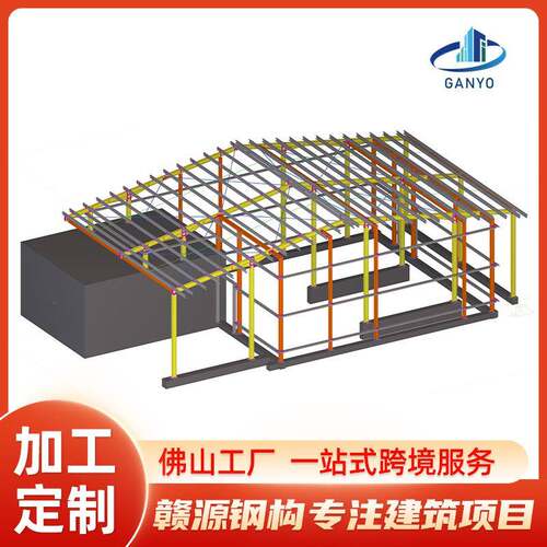 加工钢结构车间仓库钢结构办公楼网架钢结构改造施工厂房