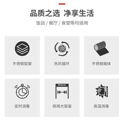 邦祥CB-1/2会议室茶杯消毒柜高温热风循环陶瓷杯子茶具烘干杀菌机