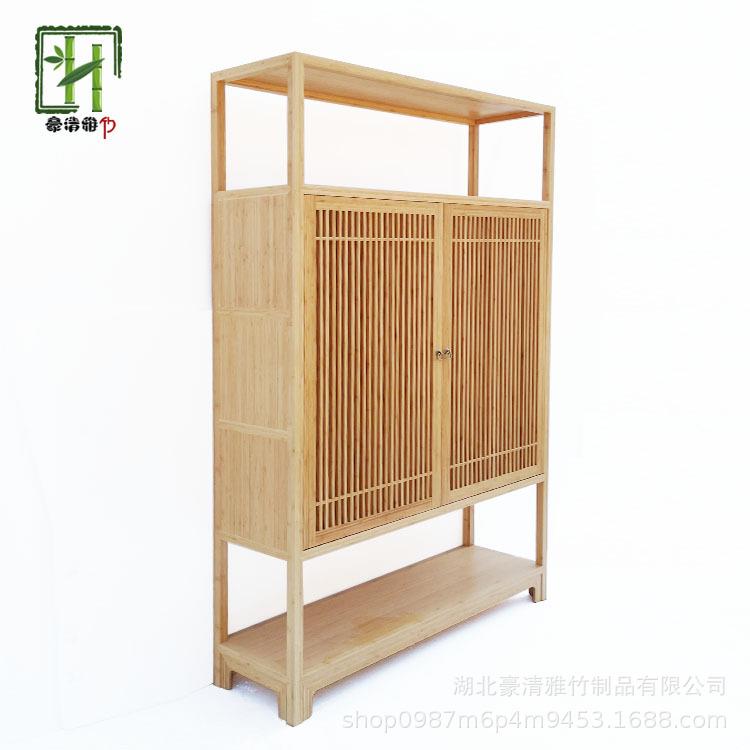 湖北立豪竹制品厂全竹家具竹柜竹书架竹茶柜楠竹茶架全屋竹家具