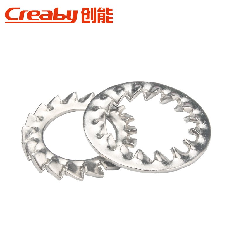 外内锯齿垫圈 304不锈钢p止动垫圈 带齿垫片 防松垫片 M3M4M5M6M2