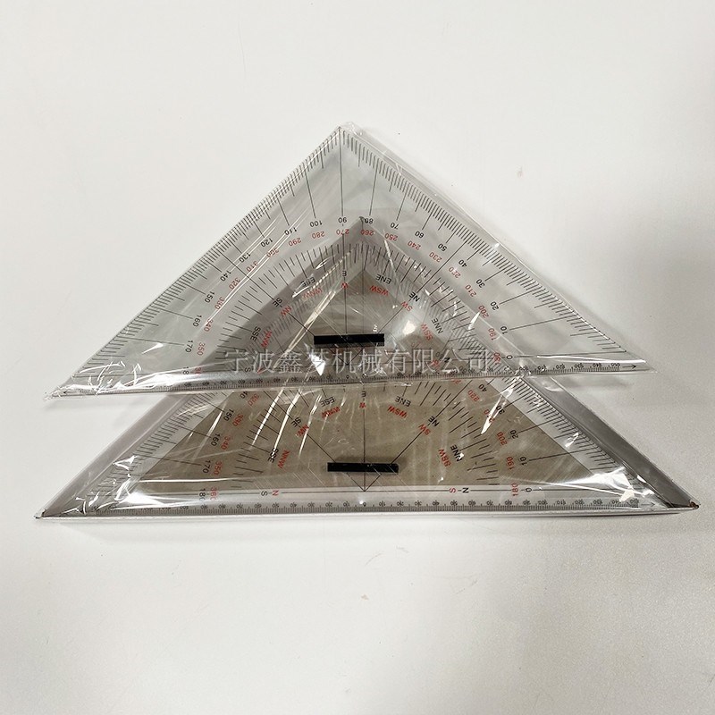 IMPA371007 371008海图航海三角板 航海三角尺航道三角尺船用作图