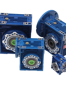 锅轮减速机小型手摇nrv40铝壳nmrv涡轮蜗杆蜗轮rv50伺服带电机