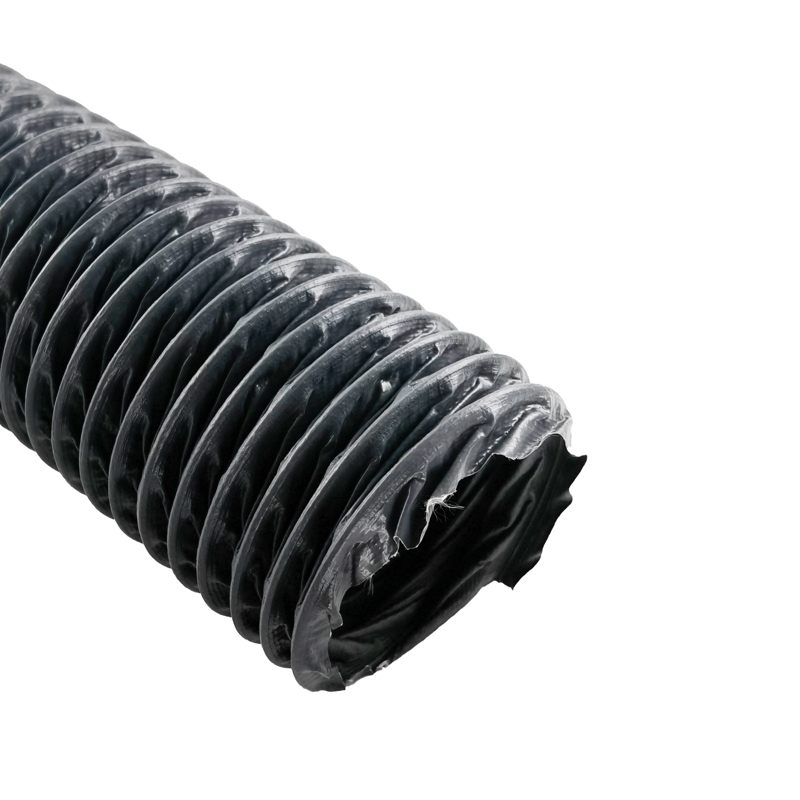 通风管高温尼龙布风管加厚抽油烟螺旋风管排风管帆布钢丝伸缩软管