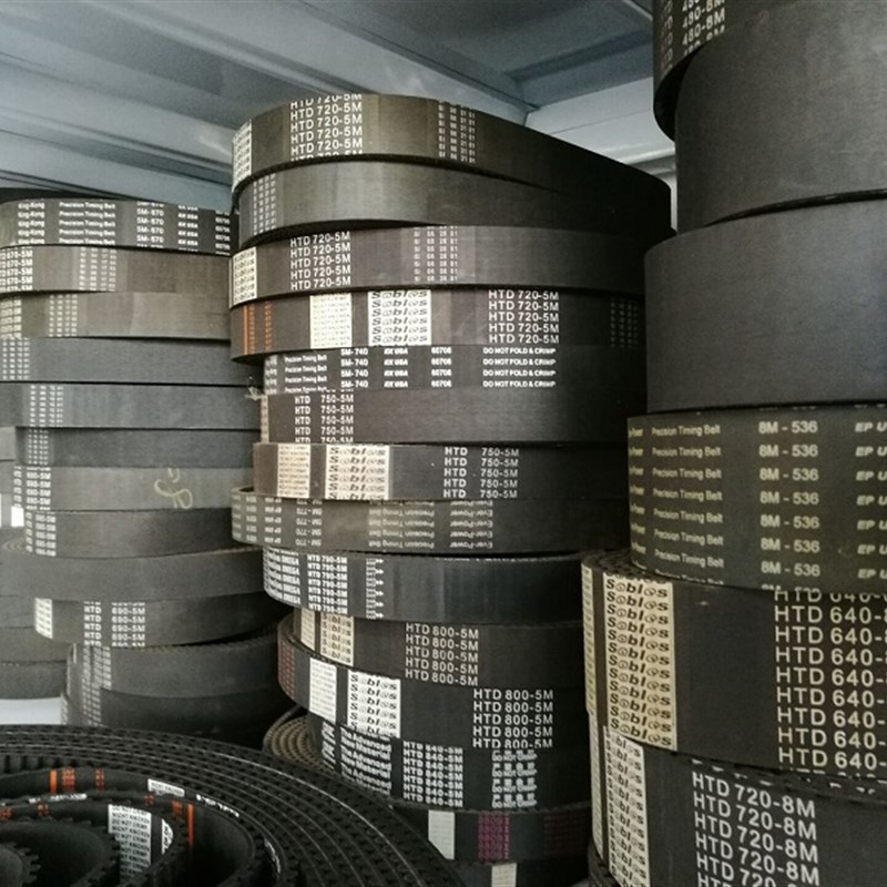 8M同步带htd传动带梯形橡胶同步带针织大圆机配件50mm纺织机皮带