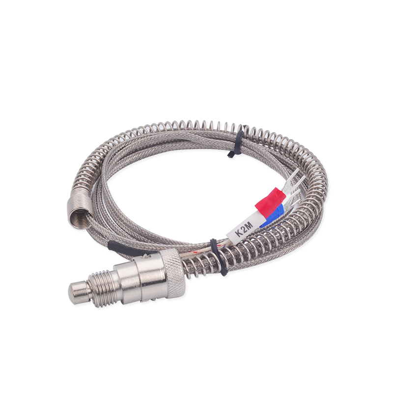 可调仿进口压簧式热电偶温度传感器K型1/4英寸温控仪探头2~5米