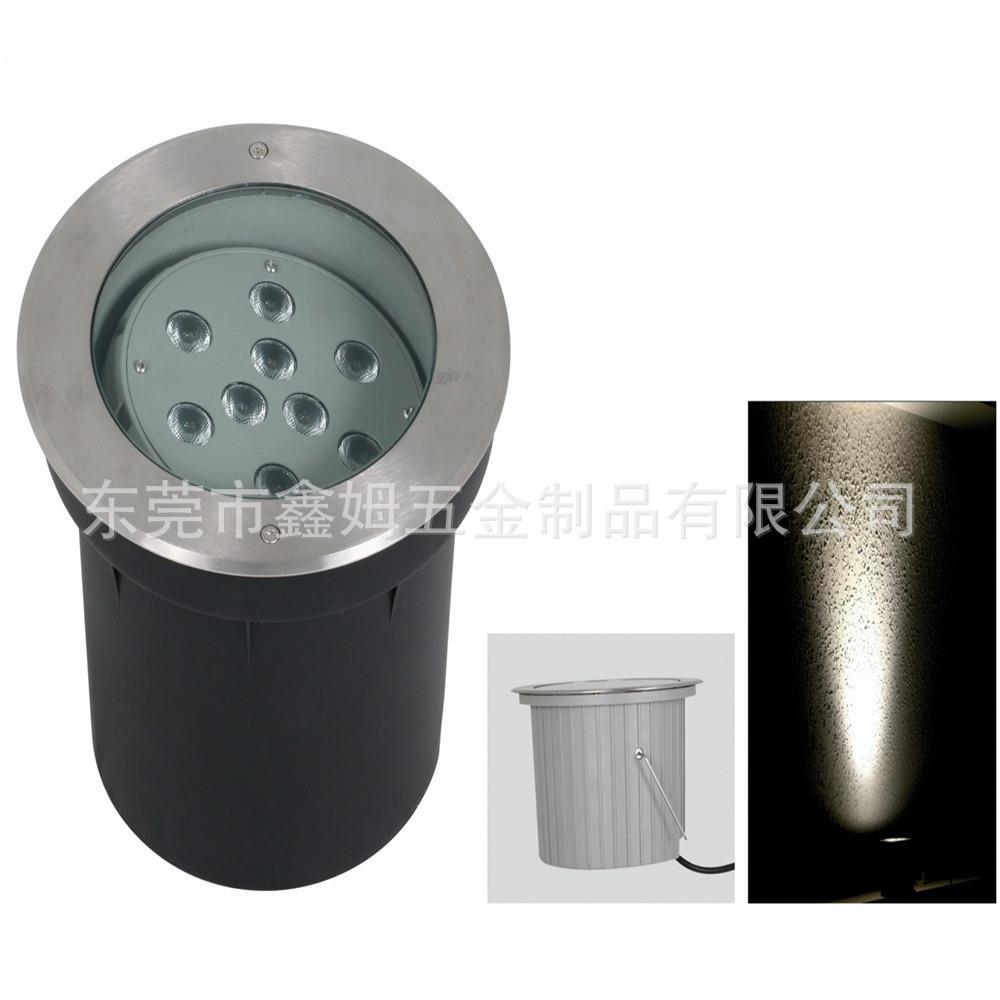 DMX嵌入式楼宇地面走廊亮化户外防水IP67圆形36W可调角度地埋灯