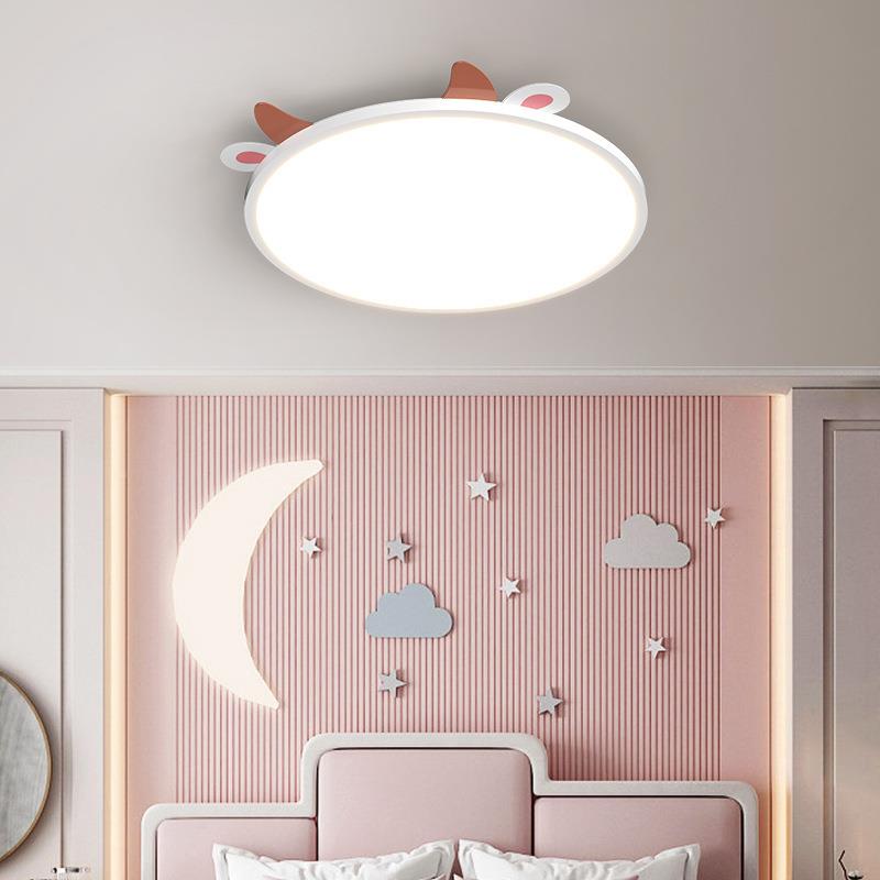 儿生童房卧室灯吸灯护285眼顶创意卡通眼男孩女孩子学卧室护吸顶