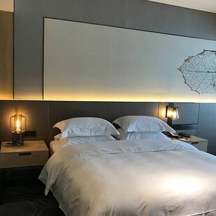 酒店总统标间套房家具实木床布艺沙发民宿公寓全套一站式家具厂家