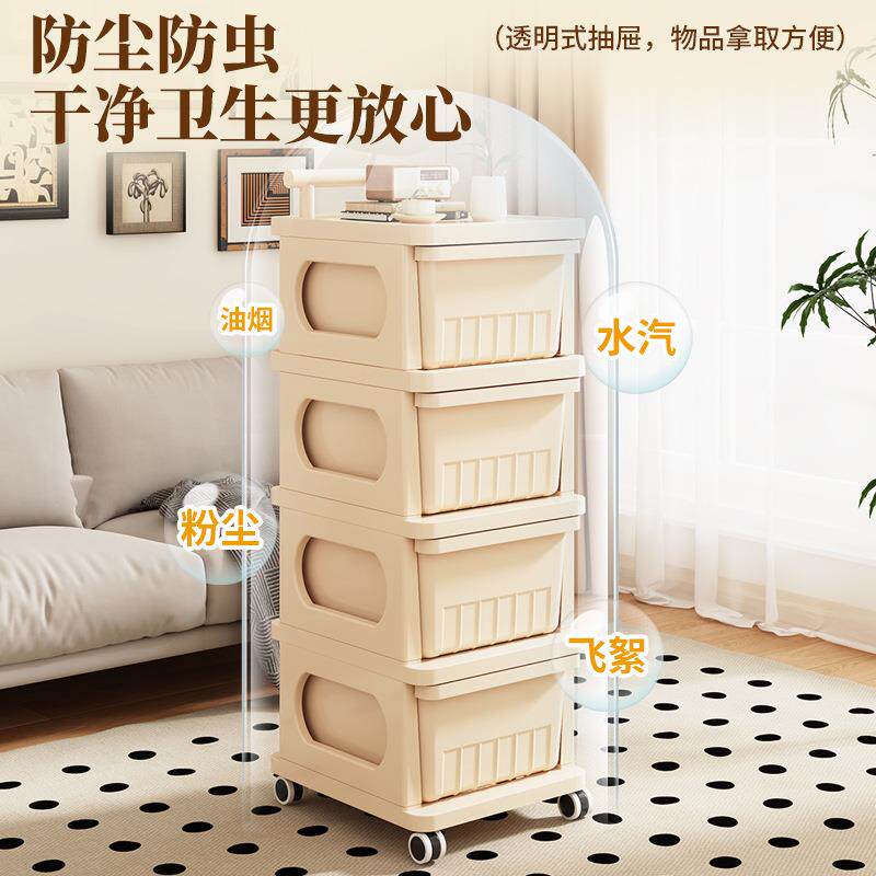 邮抽屉置物架打大容量玩具婴儿用品A-861831收纳柜小头推车床包柜