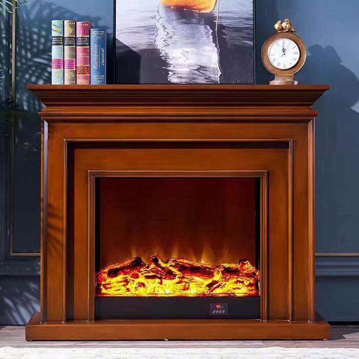 美式简约.2米壁炉饰柜欧式壁炉1装架电子炉芯仿真火壁无品牌/家用