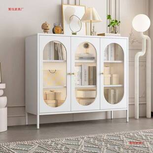 钢制酒柜带抽屉钢制斗柜餐边柜玄关柜阳光板客厅储物柜厨房收纳柜