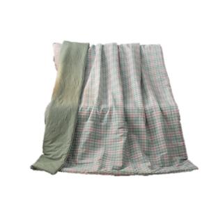 V纯45O双面棉两用靠袋抱枕被子可机洗枕F7685M5S被办公口室汽车午