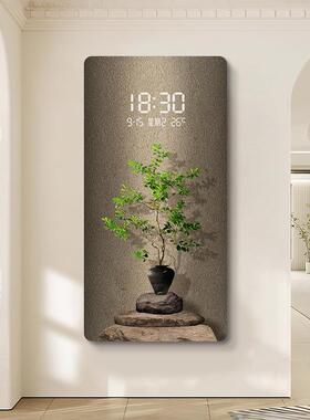 钟表钟厅玄关装XY800019画2025年新款电子钟数显LE客D灯画表挂饰