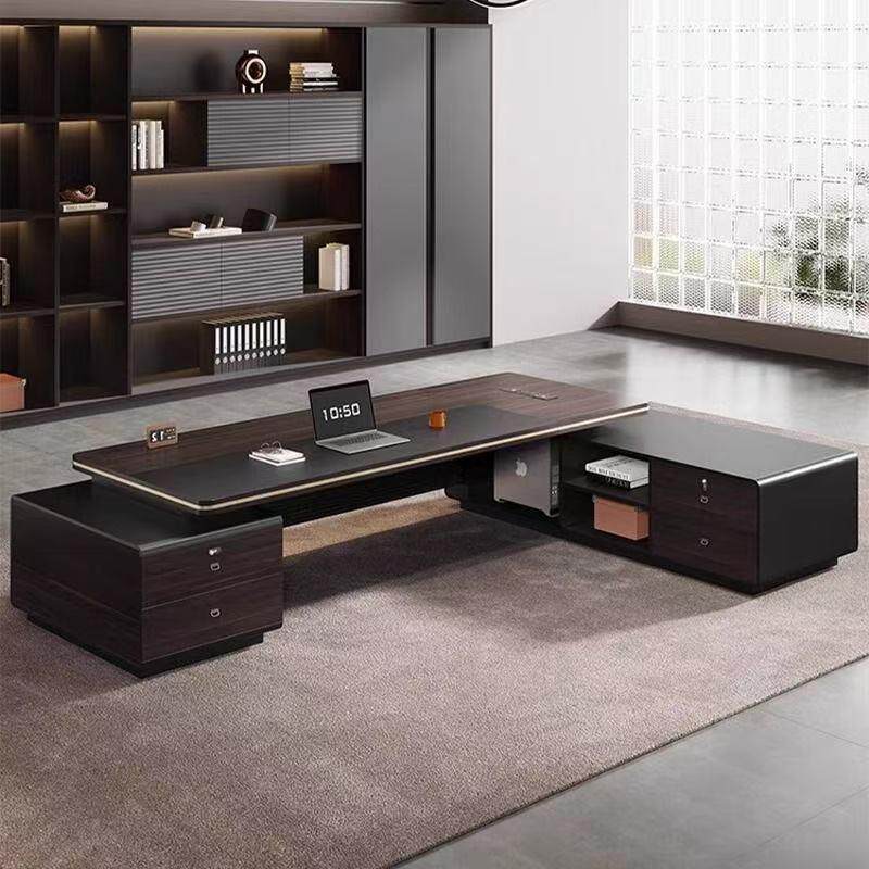 轻奢高端办无品牌/总裁桌老办板公桌公板室家具老办公桌高定总裁