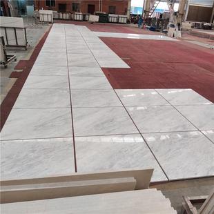 天梯然大理石白石防护楼踏步窗岗台石938人造材花岩台爵面士白飘