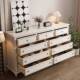 全实木简约斗柜收纳柜床前柜五七九斗柜家用置物柜多层抽屉收纳