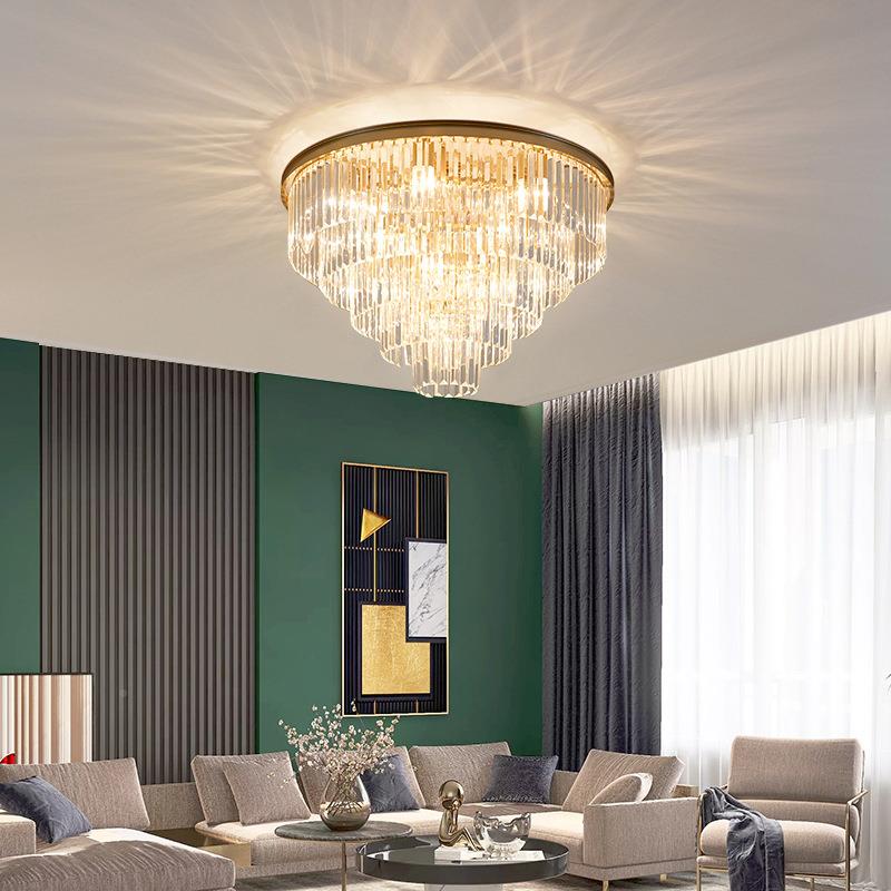 后现471水晶吊灯墅别客厅灯奢华高档代复式轻楼吸顶大气餐厅卧室