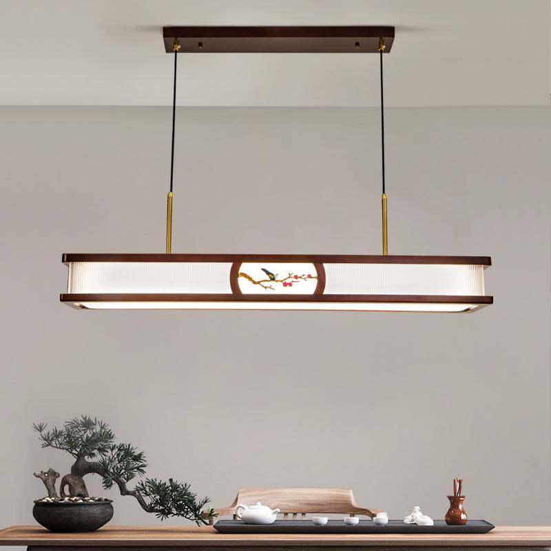 新中式全铜金丝檀木色餐厅茶室吊灯饭厅禅意长条一字高端茶桌灯具,玩具/童车/益智/积木/模型,垂直悬浮玩具,淘宝优惠券,粉丝福利购,淘宝优惠卷