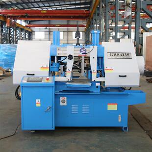 数控3锯控床GHS425数控带锯床卧式双立柱金属锯床数GHS4235系统数