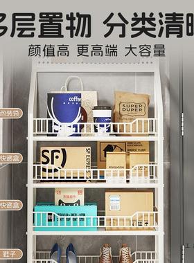 外置卖985多置物架公司门口快递收件柜入户门家用货层架放区收纳