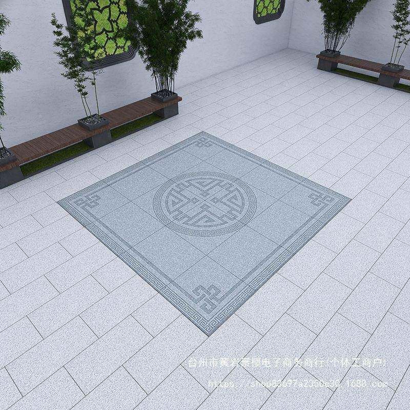 户外TGU地铺石砖拼砖别墅花院入户拼花地砖庭石英瓷砖中式庭院垒