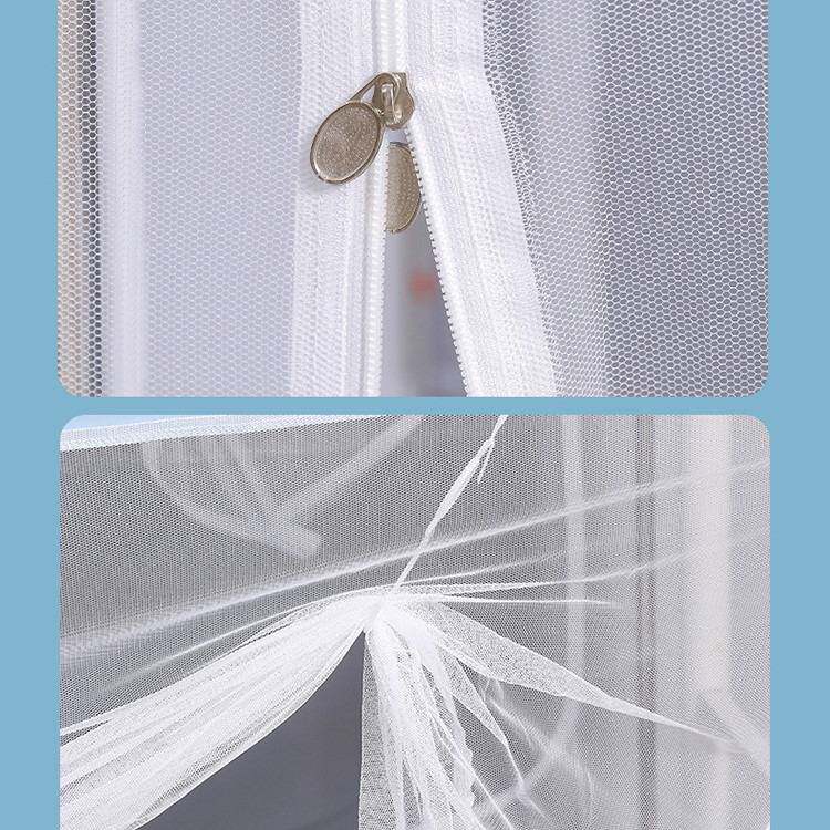 学生蚊帐透明宿舍上下铺带支架通用拉链一体式男女生单人寝室专用