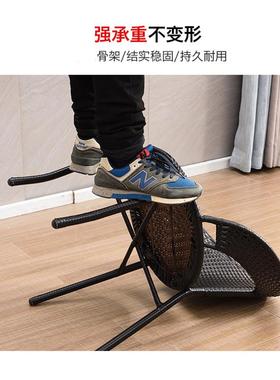 8AAAV阳台小桌子现代简约室内闲藤藤编休小圆桌家用椅椅户外靠背