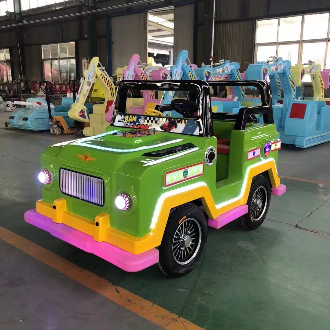 童星全地形广场商场摆摊炫彩发光跑车音乐碰碰车定时游乐车工厂直