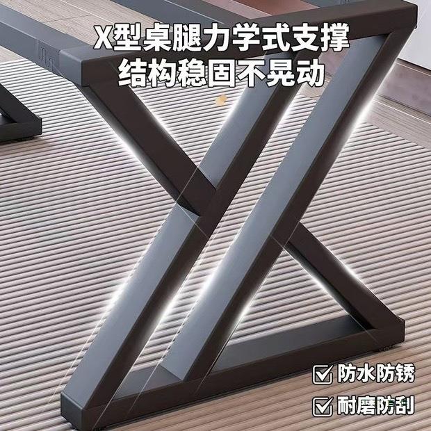 定制桌腿烤漆办公F986789J桌议餐桌桌电脑支脚岩板桌撑架会餐台茶