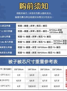 夏被季冰五丝套八件套被子一整套套全被芯LEK带枕芯学生宿舍件套