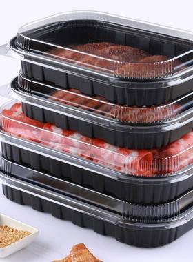 牛战斧三文鱼包打盒肉片盒包装肥牛冷冻盒打包品牌/盒羊肉卷塑料盒排·