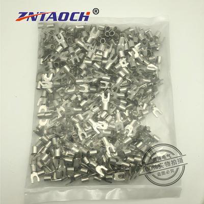 SNB8U-4冷压叉形紫铜口表面镀锡鼻10-4接线端子YJBA型焊压线500型