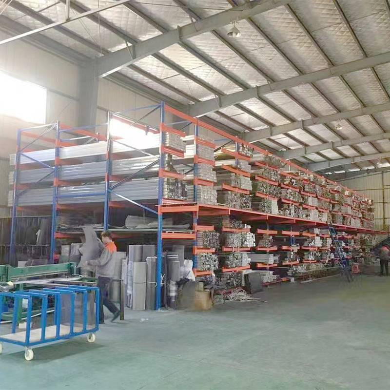成品仓库阁楼式悬臂门窗货架平台重型铝材管材挂接式钢材悬臂阁楼