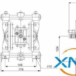902气动向隔膜泵单 油墨PWR泵厂P 901型气动双向Q隔膜泵 Q型DM