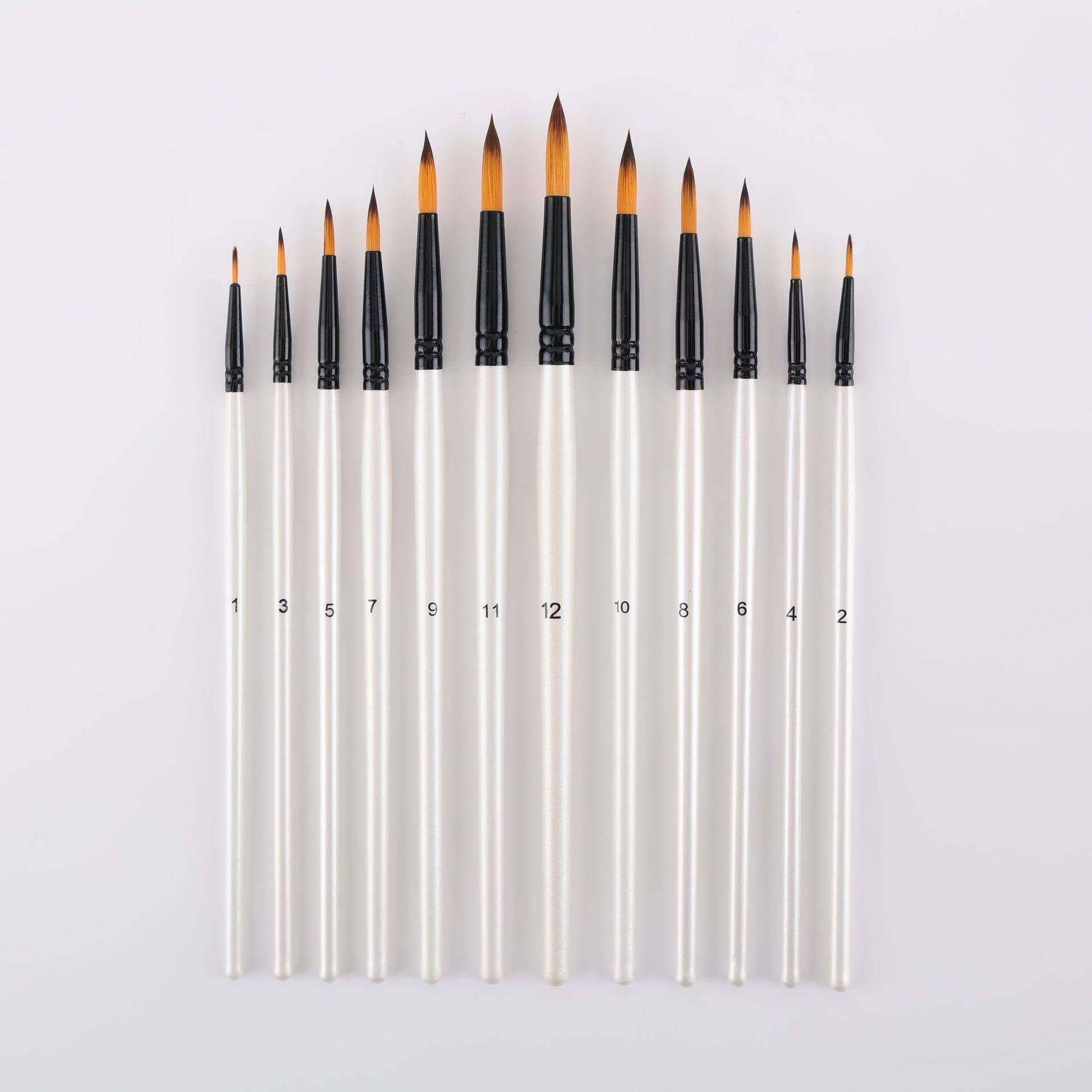 境水粉水彩画笔笔12支套装尼龙毛刷数跨术字油画笔丙烯颜料美专用,畜牧/养殖物资,特种养殖设备,淘宝优惠券,粉丝福利购,淘宝优惠卷