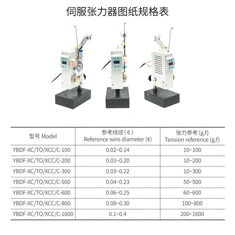 全YBDF03动绕线机双可面安装电机服张力器自配件绞线机绕线张力伺
