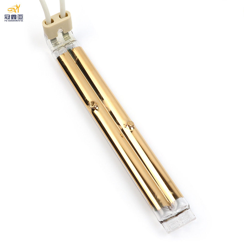 Infrared lamp弯头双管半镀金管1.5KW红外线加热管结炉IR加热灯管