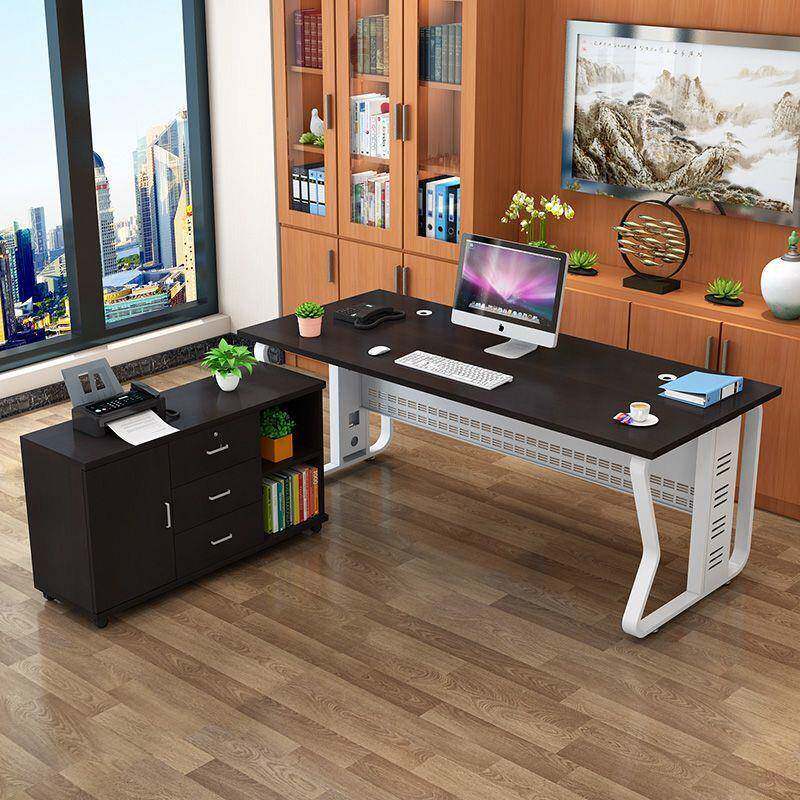 款上市桌老板办公桌大班新台主管桌钢木转角电脑经理现无品牌/代