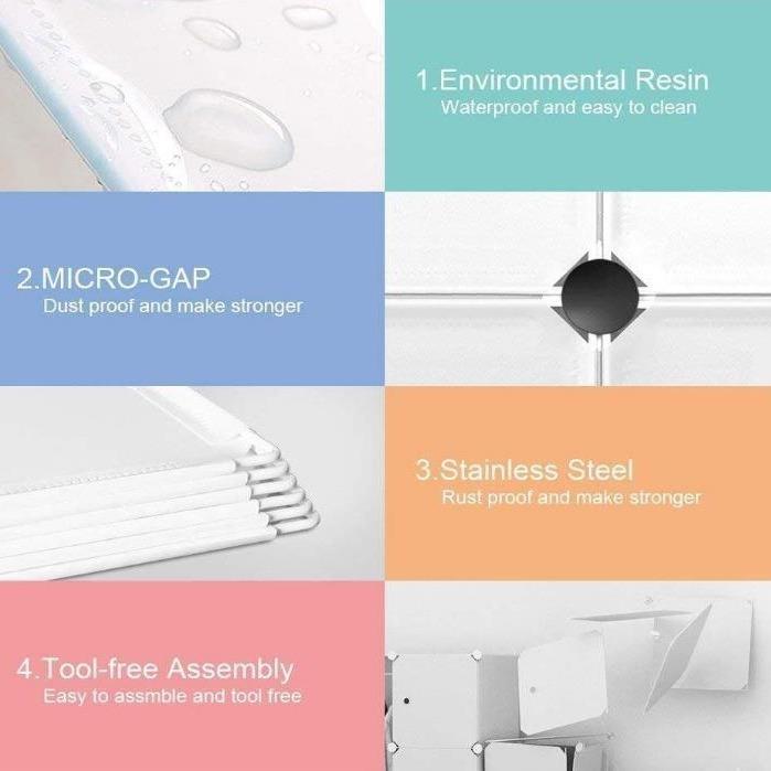 简易衣柜组纳装实木布柜出租房家用卧室收柜子现代简PNM儿童约衣