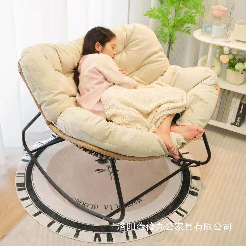 椅厅躺摇椅大人阳台家用网休闲懒人沙发客单人沙发椅红JMM摇摇椅