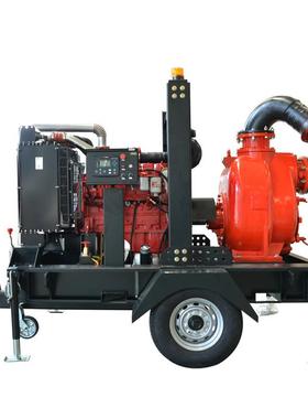 华全旱柴油机水泵机灌组移动48741拖车抽水泵抗防汛抽水溉机厂家