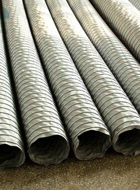 高管9534温通风耐高400度风管铁夹式耐高温伸缩管风弯曲灵活耐负