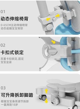 白色学习桌套装可升初小学AC8/AC9生写椅字读书中儿童书桌家用降