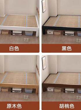 实木榻米榻床床板床架床子排骨架无床头缺角拼78384接任意尺寸全