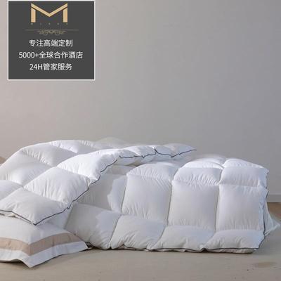 全棉白宾馆酒店民被色0098子纯棉冬被芯整张宿仿鹅绒羽丝棉四季被