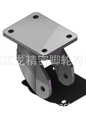 不锈钢304材质超6680-01-重型轮脚轮s1U300kg定向刹车P聚酯脚轮氨