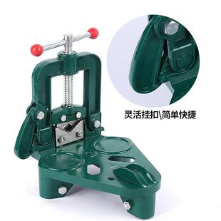 带管虎VPP脚钳绿作色压力钳三角架台台钳龙门钳管子夹具台钳工台