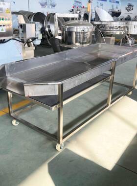 卤肉熟食拣水台不锈钢沥水车可移动56565凉肉沥台卤煮沥水水风干