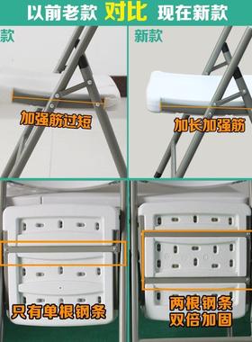 折椅子家用塑背料便叠携靠椅休闲餐椅议简易办公会电脑靠椅96433